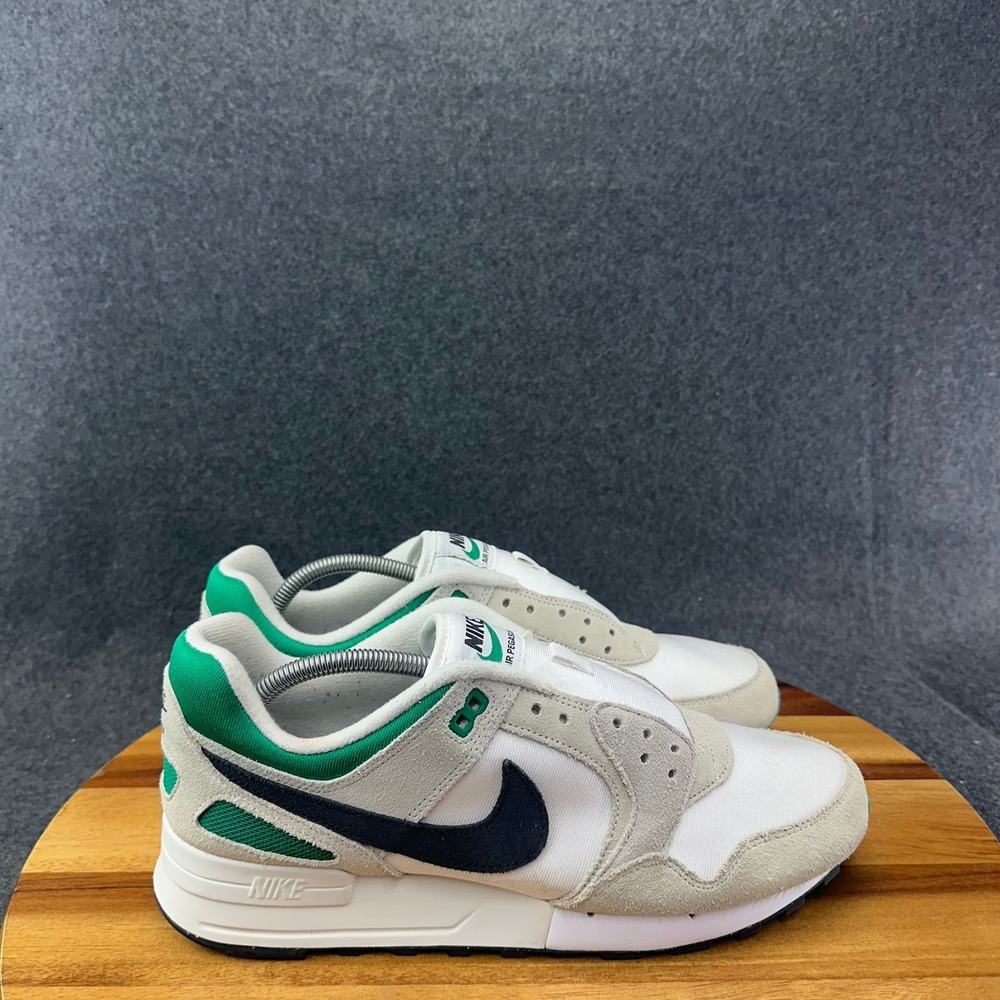 Nike Air Pegasus 89 Mens White Malachite Green Sneakers FZ5626-100 Size 10.5
